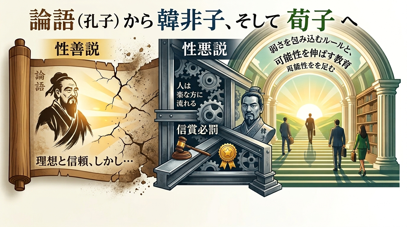 人は性善説で語れるか？私が「論語」から「韓非子」、そして「荀子』」に辿り着いた理由